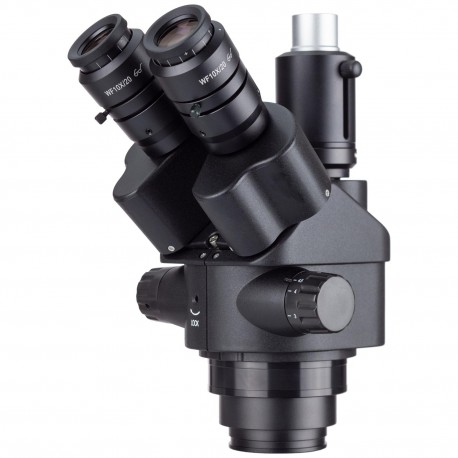 Amscope Microscope Stereo 7X-45X - AmScope 7X-45X siyah simul-fokal trinoküler yakınlaştırma