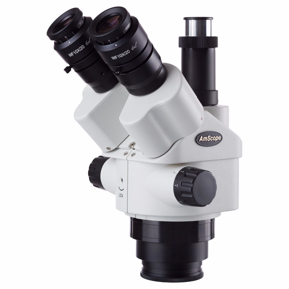 Amscope Microscope Stereo 7X-45X - AmScope 7X-45X Simul-Focal Trinoküler Yakınlaştırmalı Stereo
