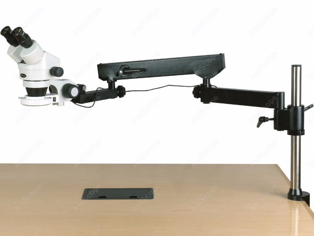 Amscope Microscope Stereo 7X-45X - AmScope Binoküler Zoom Stereo Mikroskop 7X-45X+