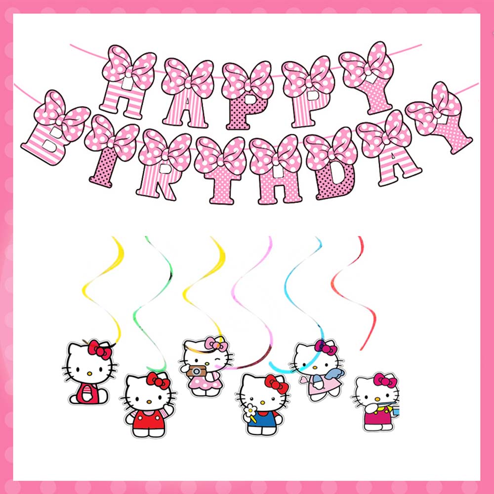 Science Of Happiness - 7/13 adet/takım Sanrio Hello Kitty banner
