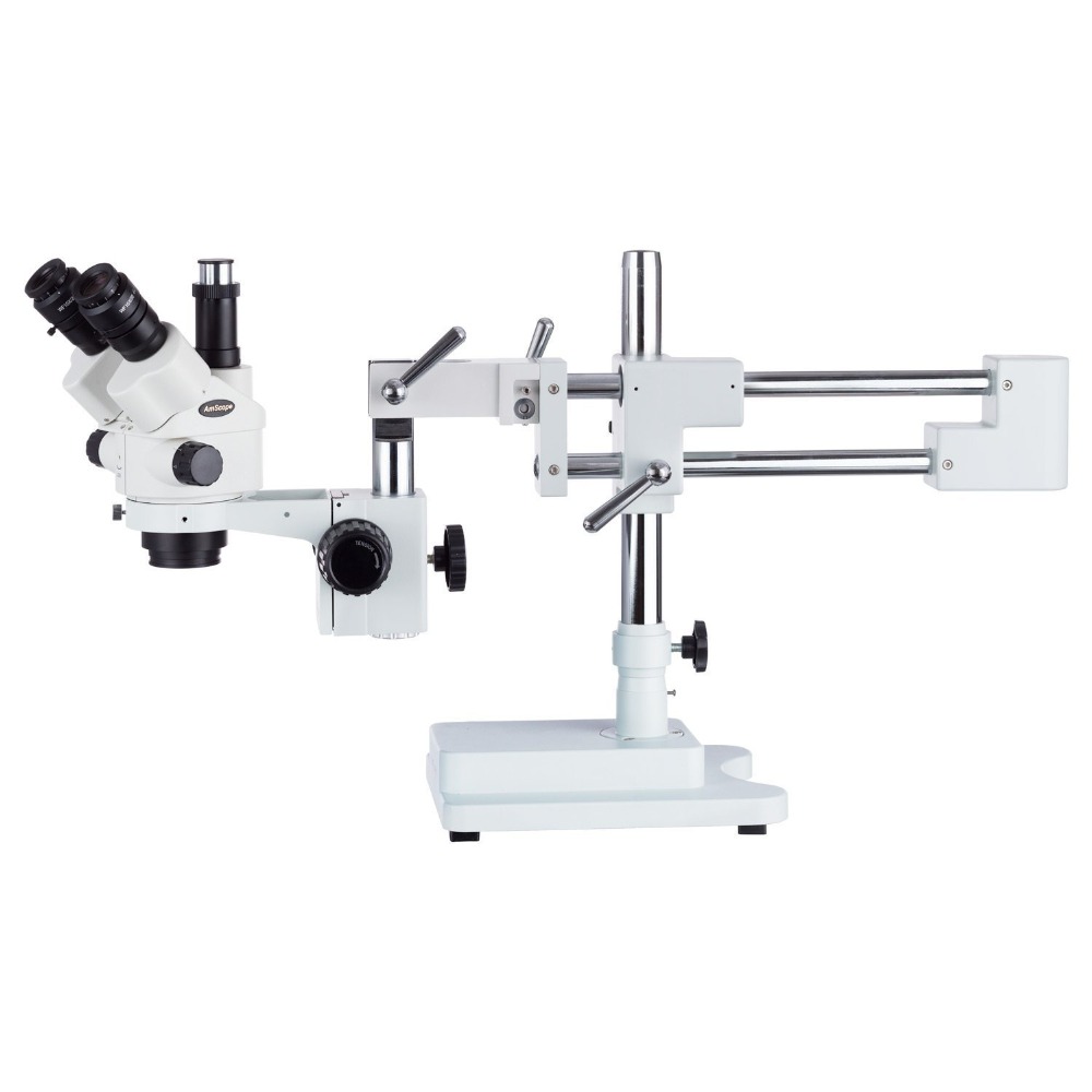 Amscope Microscope Stereo 7X-45X - AmScope 7X-45X Simul-Focal Stereo Kilitlenebilir Yakınlaştırmalı