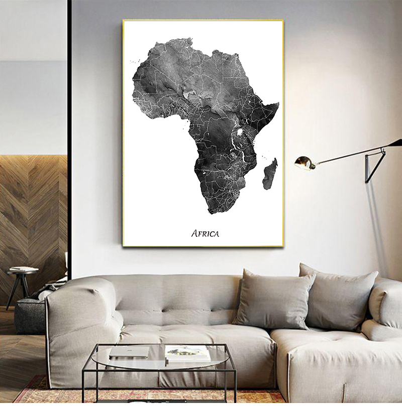 Afrika haritası posterler ve b - Star Map Poster incelemesi ve fiyatı