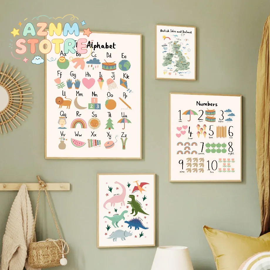 Hayvanlar Dünya Haritası Dinoz - Star Map Poster incelemesi ve fiyatı
