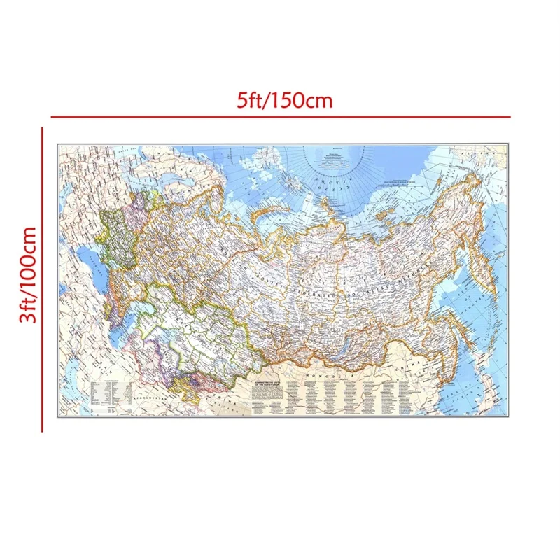 Retro Dünya Haritası 1976 Rusy - Star Map Poster incelemesi ve fiyatı
